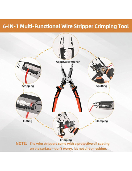 Herramienta Multifuncional Pelacables Crimpadora Nuaoi WS-9 Herramienta Multifuncional Pelacables Crimpadora Nuaoi WS-9
