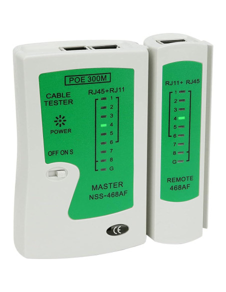 Probador de Cable de Red RJ45 Brileine BTester-01, Compacto y Eficaz Probador de Cable de Red RJ45 Brileine BTester-01, Compacto y Eficaz