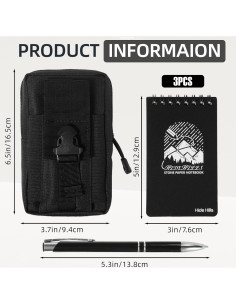 Cuaderno Impermeable Hide Hills 128 Páginas Negro 2