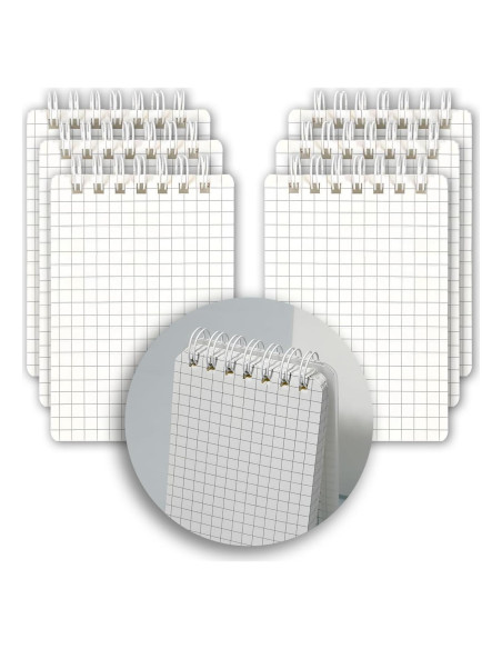 Paquete de 6 cuadernos pequeños TUZAA con cubierta impermeable Paquete de 6 cuadernos pequeños TUZAA con cubierta impermeable