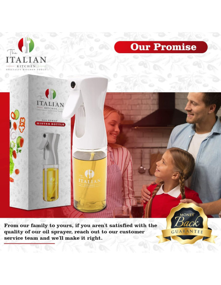 Botella de Spray de Aceite de Oliva 200ml La Cocina Italiana Botella de Spray de Aceite de Oliva 200ml La Cocina Italiana