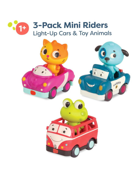 B. toys Mini Riders - Coches de Juguete con Luces y Sonidos B. toys Mini Riders - Coches de Juguete con Luces y Sonidos