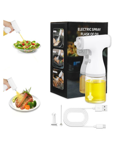 Pulverizador de Aceite Eléctrico DDD 250 ml Recargable USB-C