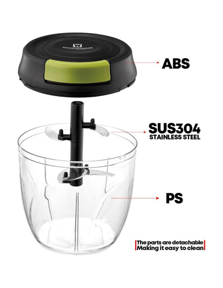 Picador de Verduras Manual WAGENSTEIGER 900ml Compacto Picador de Verduras Manual WAGENSTEIGER 900ml Compacto