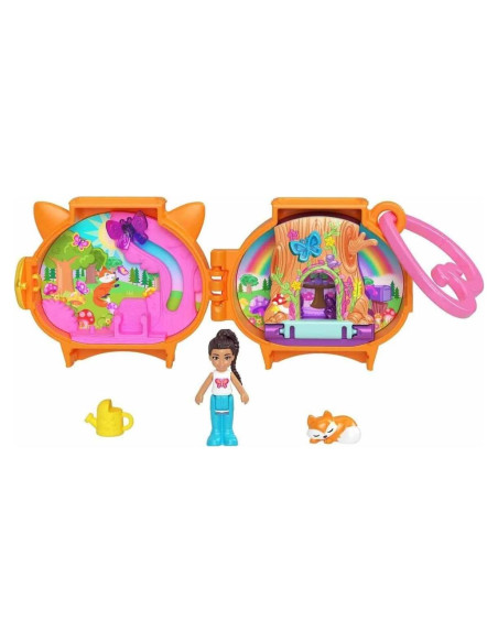 Conjunto de Juego Compacto Polly Pocket Zorro HRD39 16.5x10.5cm Conjunto de Juego Compacto Polly Pocket Zorro HRD39 16.5x10.5cm