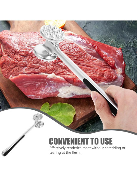 Martillo Aplanador de Carne Cabilock Acero Inoxidable 28x7.5cm Martillo Aplanador de Carne Cabilock Acero Inoxidable 28x7.5cm