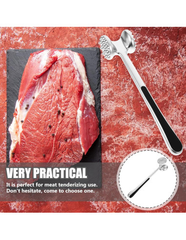 Martillo Aplanador de Carne Cabilock Acero Inoxidable 28x7.5cm