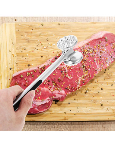 Martillo Aplanador de Carne Cabilock Acero Inoxidable 28x7.5cm