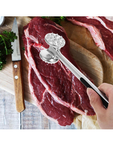 Martillo Aplanador de Carne Cabilock Acero Inoxidable 28x7.5cm