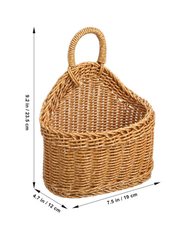 Cesta de Pared Tejida Ipetboom para Frutas y Verduras 23.6x19.1cm