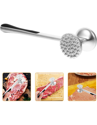 Martillo Aplanador de Carne Cabilock Acero Inoxidable 28x7.5cm