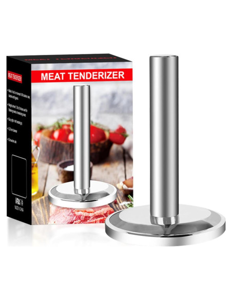 Martillo Aplastador de Carne KEJJRIUTN 0.61 kg Acero Inoxidable Martillo Aplastador de Carne KEJJRIUTN 0.61 kg Acero Inoxidable
