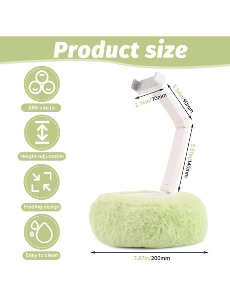 Soporte de Almohada para Teléfono CALIDAKA Ajustable 360 Verde Soporte de Almohada para Teléfono CALIDAKA Ajustable 360 Verde