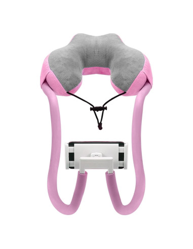 Soporte para Teléfono con Almohada para el Cuello Rosa - Hosann Century