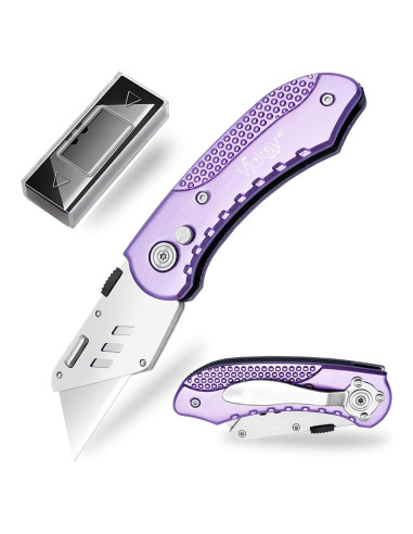 Cuchillo Utility Plegable Vickay SK5 con 5 Cuchillas Reemplazables