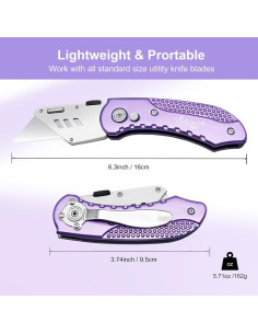 Cuchillo Utility Plegable Vickay SK5 con 5 Cuchillas Reemplazables 2