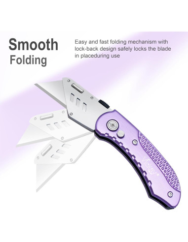 Cuchillo Utility Plegable Vickay SK5 con 5 Cuchillas Reemplazables