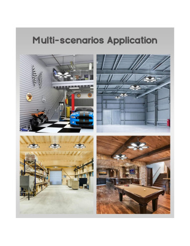 Luz de Garaje LED SEOBIOG 200W 20000LM 6500K Enlazable