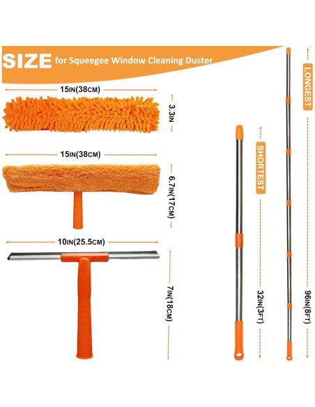Kit de Limpieza de Ventanas M-jump 3 Piezas 243.84 cm Kit de Limpieza de Ventanas M-jump 3 Piezas 243.84 cm