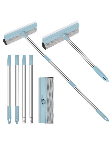 Raspador de Ventanas TLAZZ 2 en 1 con Mango Extensible 111.76 cm Raspador de Ventanas TLAZZ 2 en 1 con Mango Extensible 111.76 cm