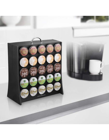 Organizador de Cápsulas de Café Mind Reader, 50 Cápsulas, Negro Organizador de Cápsulas de Café Mind Reader, 50 Cápsulas, Negro