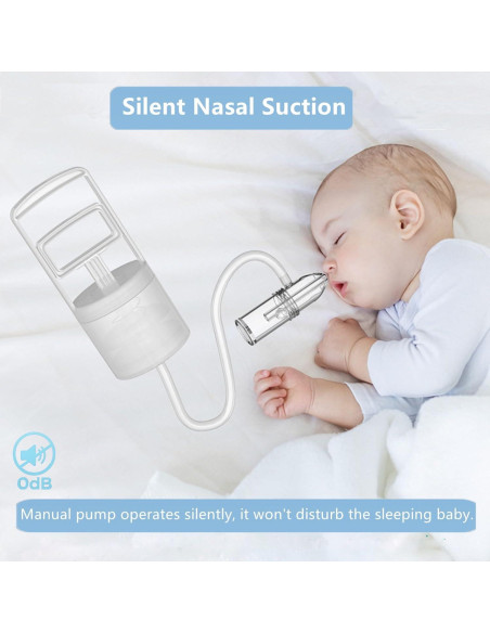 Aspirador Nasal Manual para Bebé IYYI - Succionador de Mocos Blanco Aspirador Nasal Manual para Bebé IYYI - Succionador de Mocos Blanco
