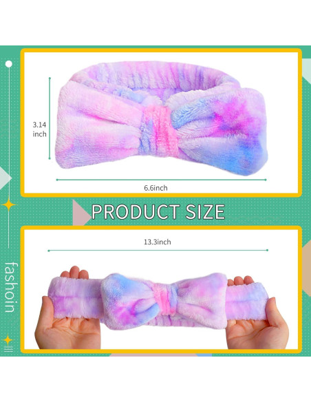 Diademas de Spa WSYUB para Niñas - 8 Piezas Coloridas Diademas de Spa WSYUB para Niñas - 8 Piezas Coloridas
