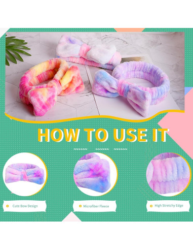Diademas de Spa WSYUB para Niñas - 8 Piezas Coloridas