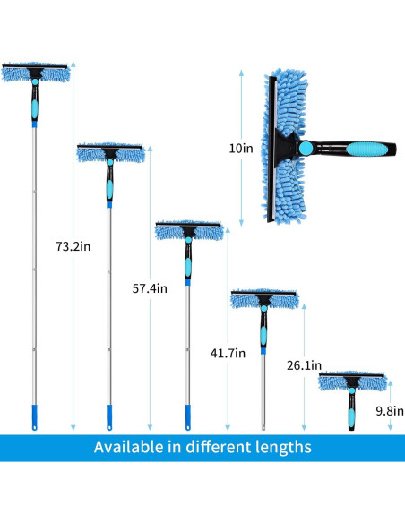 Kit de Limpieza de Ventanas PHABULS 3 en 1 Extensible 185 cm Kit de Limpieza de Ventanas PHABULS 3 en 1 Extensible 185 cm