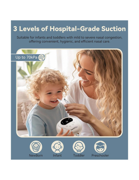 Aspirador Nasal Eléctrico FamiBaby para Bebés - 3 Niveles Aspirador Nasal Eléctrico FamiBaby para Bebés - 3 Niveles