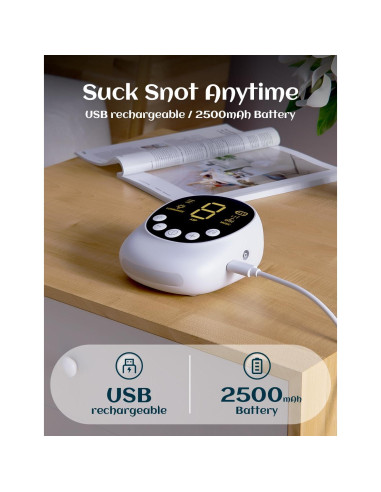 Aspirador Nasal Eléctrico para Bebé X-Bosak NASA005, 9 Niveles