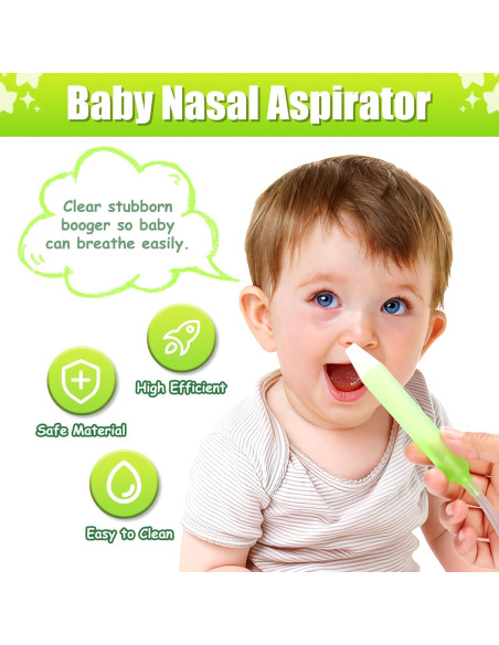Aspirador Nasal para Bebés KARFRI con 25 Filtros y 2 Puntas Aspirador Nasal para Bebés KARFRI con 25 Filtros y 2 Puntas