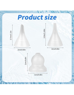 3 Puntas de Repuesto Silicona para Aspirador Nasal Bebé 2