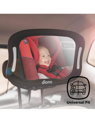 Espejo para Bebé Diono Easy View XXL con Luz LED y Seguridad