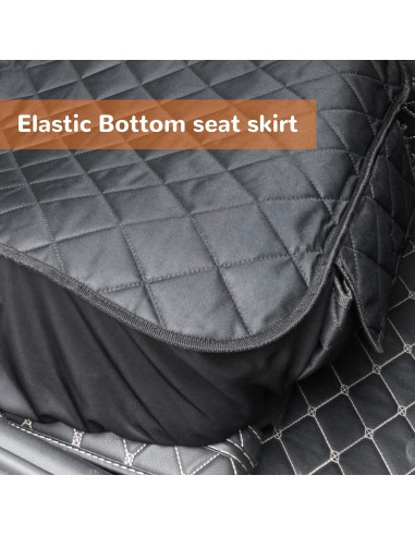 Funda de Asiento para Perros URPOWER Negra 52x109 cm Impermeable