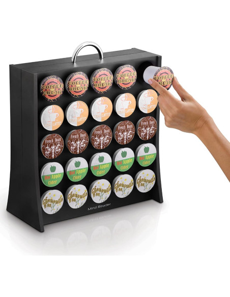 Organizador de Cápsulas de Café Mind Reader, 50 Cápsulas, Negro Organizador de Cápsulas de Café Mind Reader, 50 Cápsulas, Negro