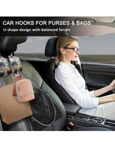 Ganchos de Almacenamiento para Asiento de Coche Blusabaca 2PCS 2