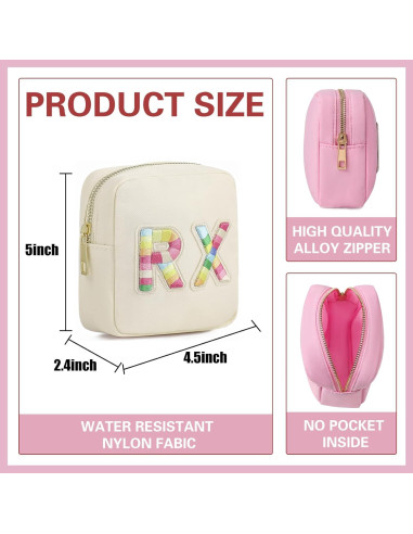 Bolsa Cosmética Uekeboag Nylon RX+MEDS 25.4x12.7cm