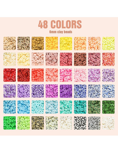 Kit de Fabricación de Pulseras Dowsabel 10800 Piezas DIY