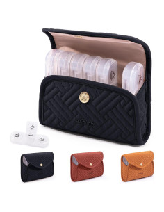 Organizador Semanal de Pastillas BAGSFY 3 Veces al Día Estuche Tela