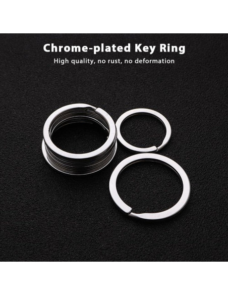 Anillos de Llave de Acero Inoxidable Biyrly 10 Piezas 21mm Anillos de Llave de Acero Inoxidable Biyrly 10 Piezas 21mm