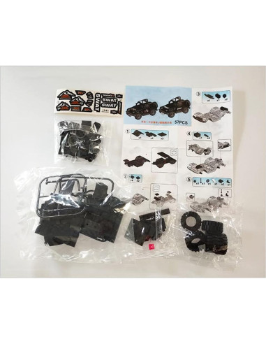 Set de Bloques de Construcción Militar GUANGDONG 8 Figuras SWAT