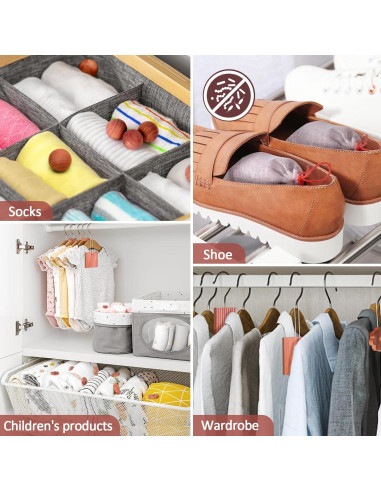 Bloques de Cedro para Almacenamiento de Ropa 56 Pcs - Woodever