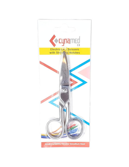 Tijeras Eléctricas Cynamed 133 mm Acero Inoxidable Multiusos Tijeras Eléctricas Cynamed 133 mm Acero Inoxidable Multiusos
