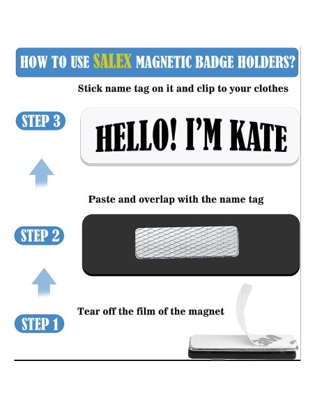 Soporte Magnético para Insignias SALEX - Paquete de 3 Unidades Soporte Magnético para Insignias SALEX - Paquete de 3 Unidades
