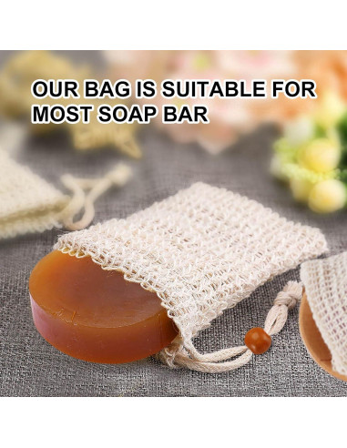 Bolsa de Jabón Natural AMAHOMESA 4 Paquetes Exfoliante