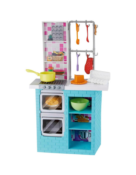 Set de Cocina Barbie y Chelsea con 15 Accesorios Set de Cocina Barbie y Chelsea con 15 Accesorios