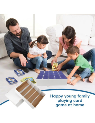 Caja de Almacenamiento de Cartas HIMOMO Pack de 4 - 3700 Cartas