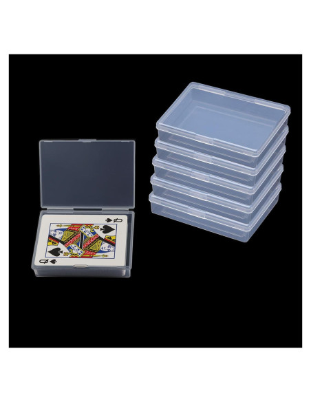 Estuches para Barajas de Cartas Cwdew 6pcs Transparente Estuches para Barajas de Cartas Cwdew 6pcs Transparente