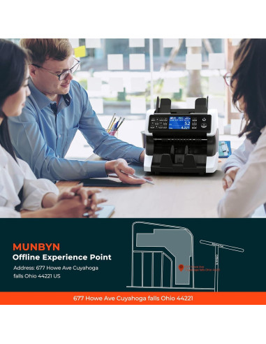 MUNBYN IMC01 Contadora de Dinero Grado Bancario 8.17 kg
